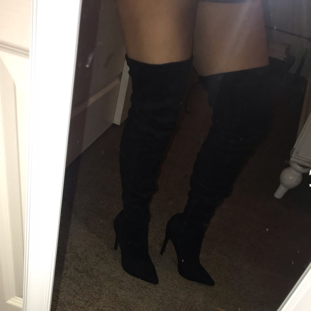 Thigh High Suede Boots